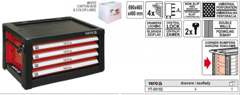 Tủ ngang đựng đồ nghề Yato