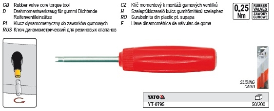 Dụng cụ mở van cao su Yato YT-0795