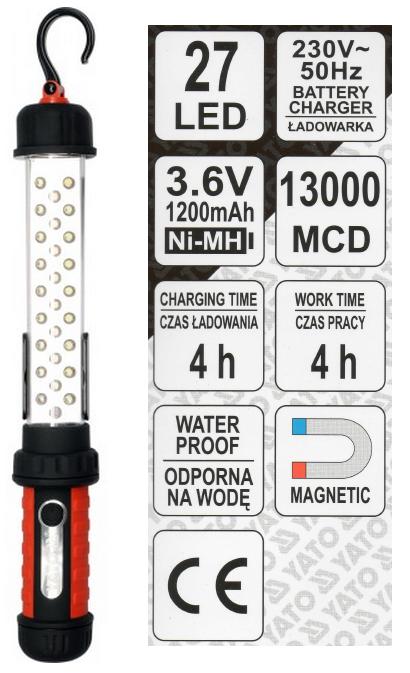 Đèn Led soi sửa chữa động cơ 27 bóng Yato YT-08523