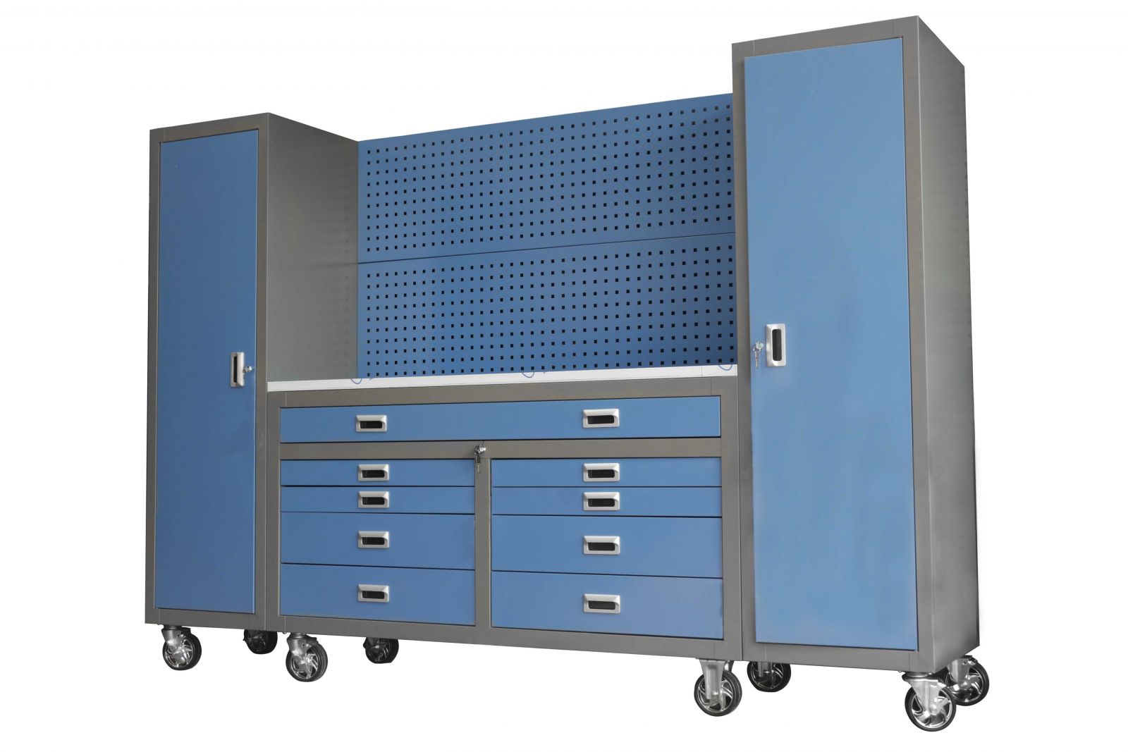 Bộ tủ đựng đồ nghề bàn nguội giá treo dụng cụ cơ khí KC-21