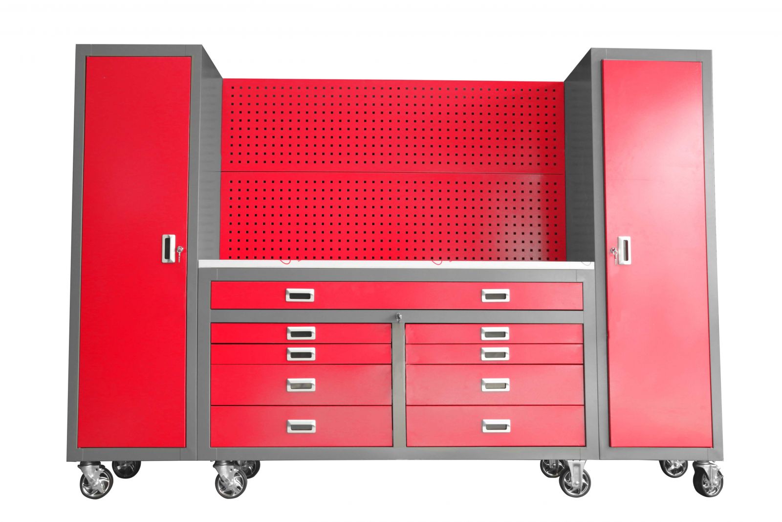 Bộ tủ đựng đồ nghề bàn nguội giá treo dụng cụ cơ khí KC-21 .4