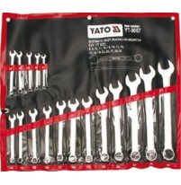 Bộ cờ lê vòng miệng hệ mét 17 chi tiết Yato YT-0067