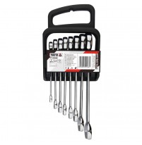 Bộ cờ lê vòng miệng đảo chiều 8 chi tiết 8-19mm Yato YT-02068