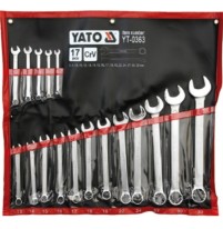 Bộ cờ lê vòng miệng hệ mét 17 chi tiết 8-32mm Yato YT-0363
