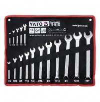 Bộ cờ lê vòng miệng hệ inch 16 chi tiết Yato YT-48852