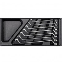 Khay bộ cờ lê 2 đầu tròng hệ mét YT-5533