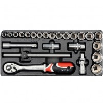 Khay bộ tuýp tay vặn tổng hợp 1/2 inch YT-5537