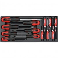 Khay bộ tua vít tổng hợp 13 chi tiết Yato YT-55448