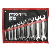 Bộ cờ lê 2 đầu miệng hệ mét 10 chi tiết Yato YT-0380