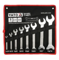 Bộ cờ lê 2 đầu miệng hệ inch 8 chi tiết Yato YT-48371