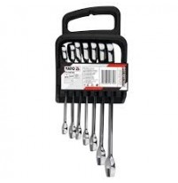 Bộ cờ lê vòng miệng đảo chiều 7 chi tiết 10-19mm Yato YT-16734