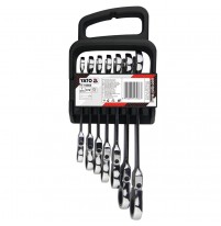 Bộ cờ lê vòng miệng lắc léo đảo chiều 7 chi tiết 10-19mm Yato YT-16966