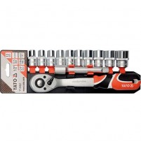 Bộ tuýp tay vặn tổng hợp 1/2 inch 12 chi tiết Yato YT-38821
