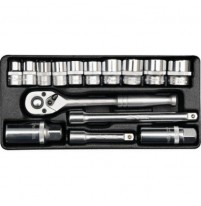 Bộ tuýp tay vặn tổng hợp 3/8 inch 15 chi tiết Yato YT-38631