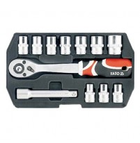 Bộ tuýp tay vặn tổng hợp 1/2 inch 12 chi tiết Yato YT-38671