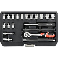 Bộ tuýp tay vặn tổng hợp 1/4 inch 20 chi tiết Yato YT-14491