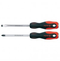 Bộ tua vít 4 cạnh, 2 cạnh đầu nam châm Yato 2 chi tiết YT-1600