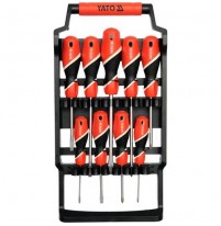 Bộ tua vít 4 cạnh, 2 cạnh đầu nam châm Yato 9 chi tiết YT-25968