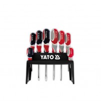 Bộ tua vít 4 cạnh, 2 cạnh đầu nam châm Yato 8 chi tiết YT-2698S