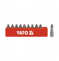 Bộ đầu vít 4 cạnh - lục giác PZ 1/4 inch 10 chi tiết YT-0470
