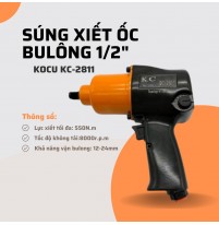 Súng bu lông 2 búa 1/2 inch Kocu KC-2811